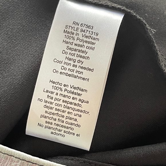 SLNY Flowy Black & Pink Floral Dress Size 14W - Picture 6 of 7